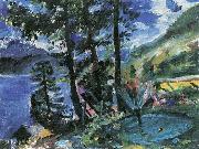 Walchensee mit Springbrunnen Lovis Corinth